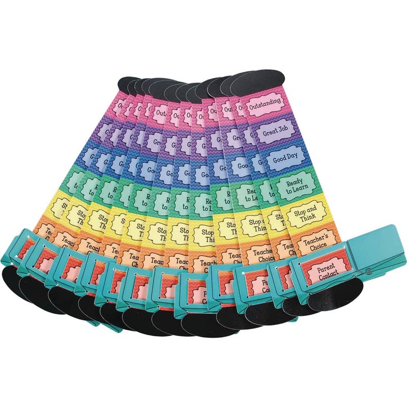 Really Good Stuff Mini Behavior Trackers (Set of 12) â€“ 8â…œ"H Each â€“ Encourage Students to Monitor Behavior by Moving Slider â€“ Personal Behavior Tracker for Student Desks â€“ Foster Behavior Awareness - Image 4